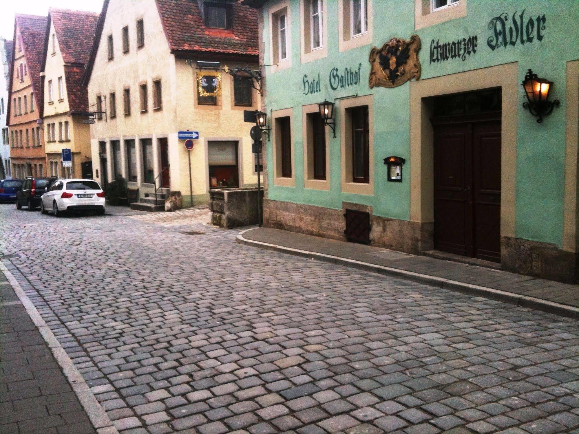 Hotel Schwarzer Adler Rothenburg ob der Tauber Bagian luar foto